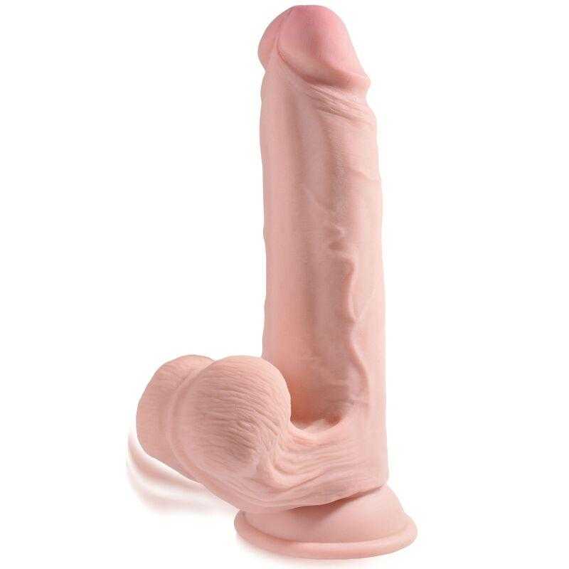 King cock plus 3d cock swinging balls 12.7 cm