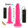 Diversia dildo flexible con vibracion 23 cm - pink - 1