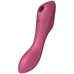 Satisfyer curvy trinity 3 estimulador y vibrador - rojo