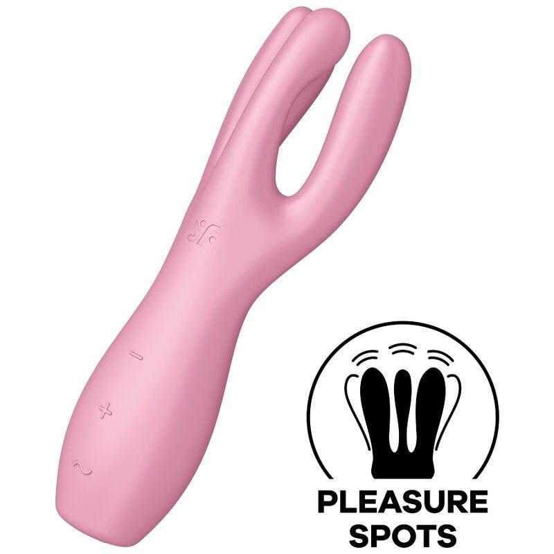 Satisfyer threesome 3 vibrador - rosa