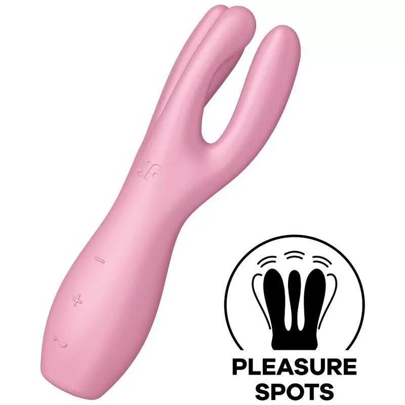 Satisfyer threesome 3 vibrador - rosa Satisfyer threesome 3 vibrador - rosa