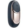 Satisfyer Dark Desire en gris oscuro, vista frontal con botones de más y menos