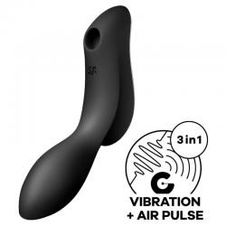 Satisfyer curvy trinity 2 estimulador y vibrador - negro