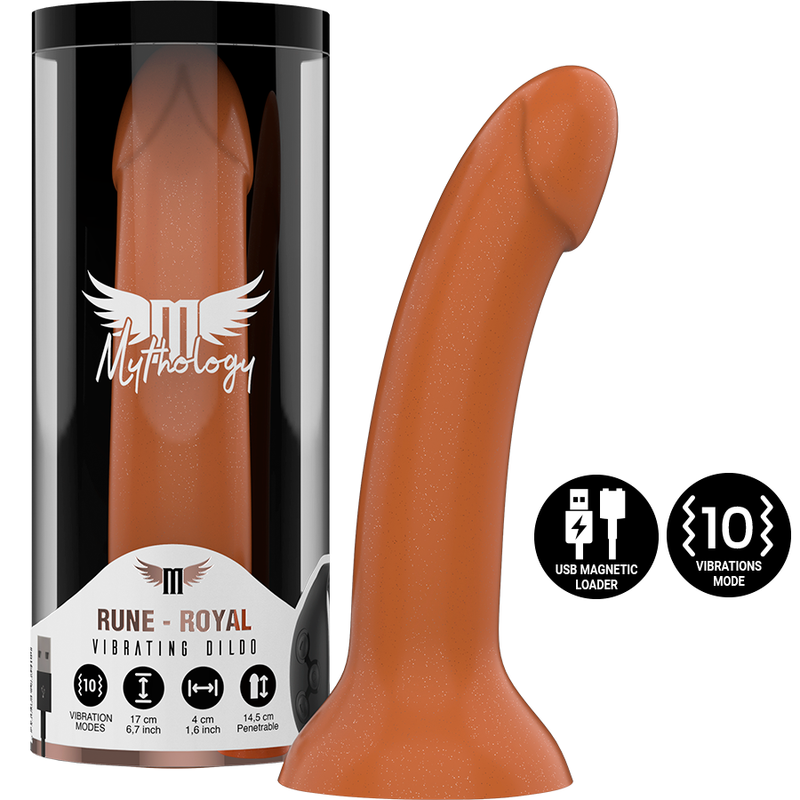 Mythology rune royal dildo m - vibrador compatible con watchme wireless technology