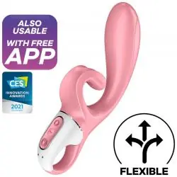 Satisfyer hug me vibrador rabbit app - rosa