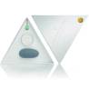 Horoscope Cáncer, kit con estimulador gris y colgante dentro de su caja triangular abierta