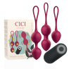 Cici beauty premium silicone 3 vibrating kegel beads remote control - 1