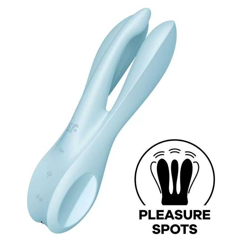 Satisfyer threesome 1 vibrador - azul