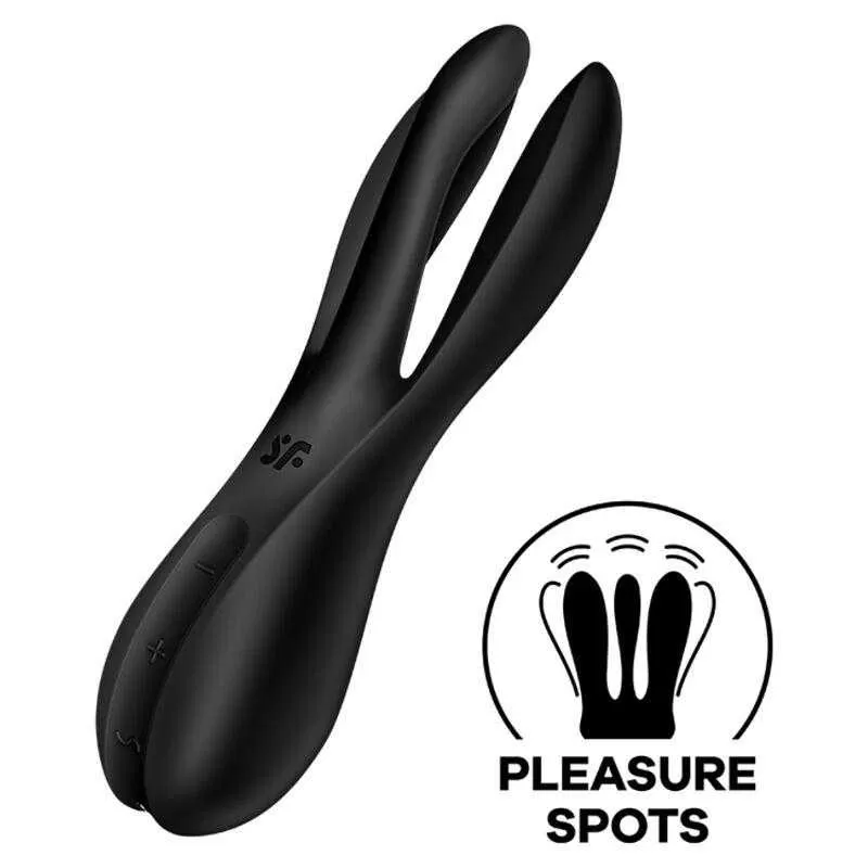 Satisfyer threesome 2 vibrador - negro Satisfyer threesome 2 vibrador - negro