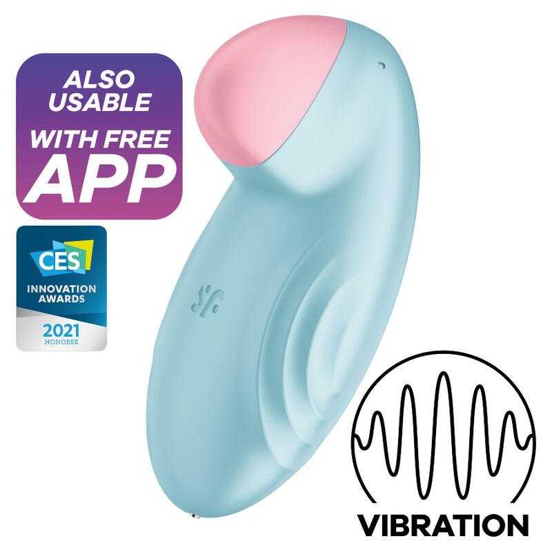 Satisfyer tropical tip vibrador lay-on - azul Satisfyer tropical tip vibrador lay-on - azul