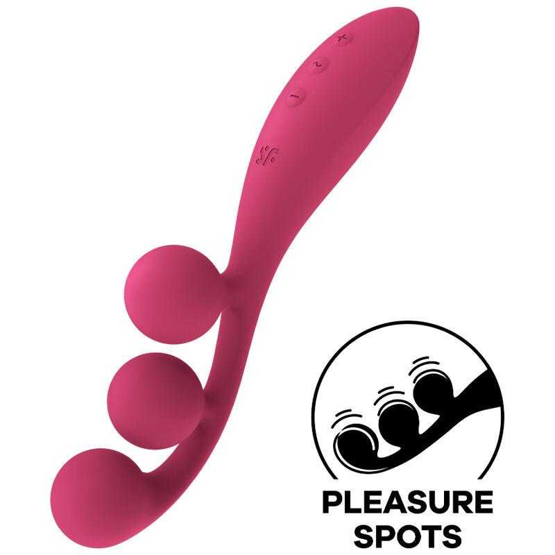 Satisfyer tri ball 1 multi vibrador - rojo Satisfyer tri ball 1 multi vibrador - rojo