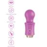 Mini varita Xocoon Traveller Wand fucsia con sus iconos de funciones