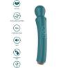 Varita Xocoon The Curved Wand verde con sus iconos de funciones