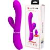 Pretty Love rabbit ondulante fucsia junto a su caja