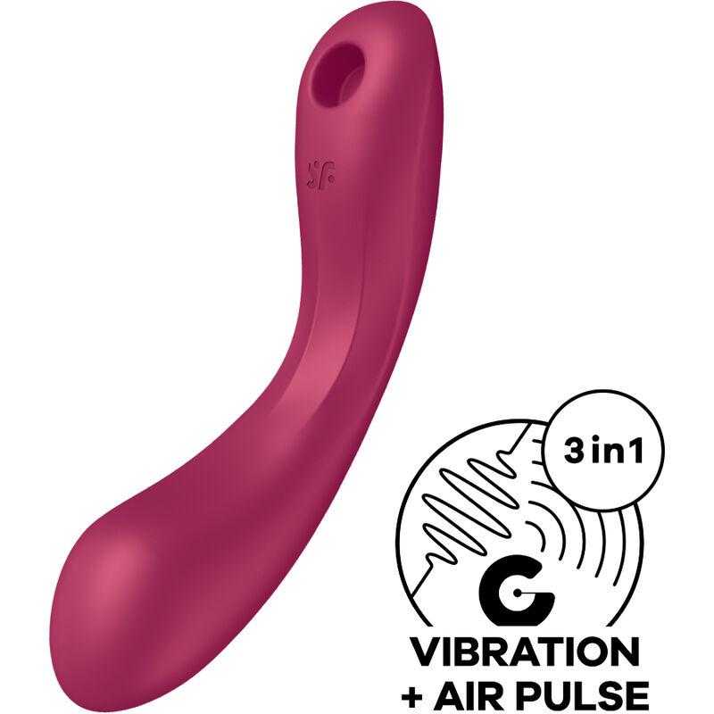 Satisfyer - curve trinity 1 air pulse vibration rojo Satisfyer - curve trinity 1 air pulse vibration rojo