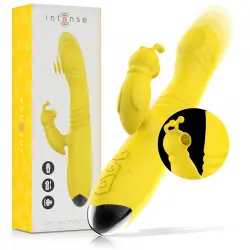 Intense - toky vibrador multifunción recargable up & down con estimulador de clitoris amarillo Intense - toky vibrador multifunción recargable up & down con estimulador de clitoris amarillo
