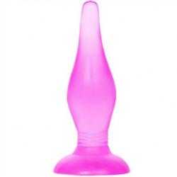 Plug anal tacto suave lila 14.2 cm