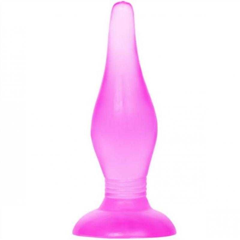 Plug anal tacto suave lila 14.2 cm