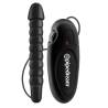 Vibrating Butt Buddy negro con mando por cable
