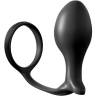 Ass-Gasm Cockring Advanced Plug negro de frente