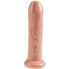 King Cock Uncut de 7 pulgadas claro visto de frente
