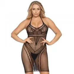 Leg avenue minivestido de multi red con cuello halter