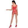 Passion woman bs089 bodystocking rojo talla unica - 2