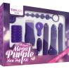 Toy Joy Mega Purple Sex Toy Kit, caja frontal del kit morado