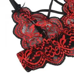 Subblime set dos piezas top y panties de encajes l/xl