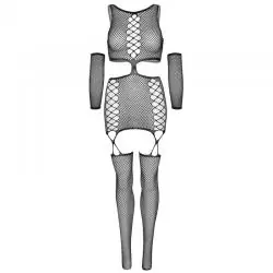 Leg avenue vestido con liguero y guantes talla unica