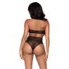 Leg avenue set dos piezas top corto cuello halter y tanga talla unica - 2