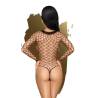 Vista frontal del teddy negro Penthouse Scandalous