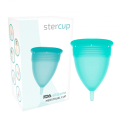 Stercup copa menstrual fda silicone talla l aquamarine