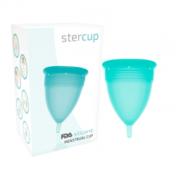 Stercup copa menstrual fda silicone talla s aquamarina