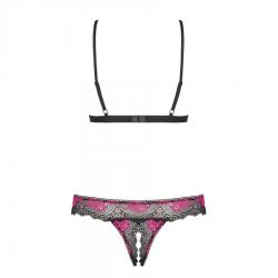 Obsessive - tulia sujetador y tanga con aberturas s/m