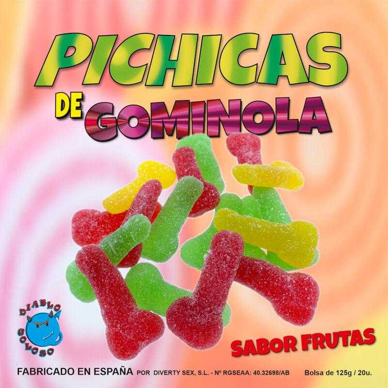 Diablo picante - pichitas de gominola frutas con azucar