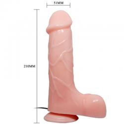 Vibrador realistico barbara natural 21 cm