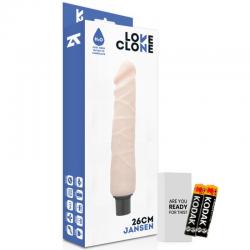 Loveclone jansen self lubrication vibrador 26cm