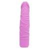 Vista frontal del vibrador rosa Get Real Classic Original con base giratoria