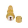 Get Real Gold Dicker Stim con la tapa de las pilas abierta