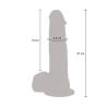 Get real - dildo vibrador con bolas giratorias natural - 5