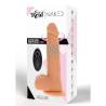 Get real - dildo vibrador con bolas giratorias natural - 6