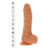Get real - dildo vibrador rotador up&down natural - 4
