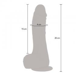 Get real - dildo vibrador rotador up&down natural
