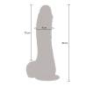 Get real - dildo vibrador rotador up&down natural - 5