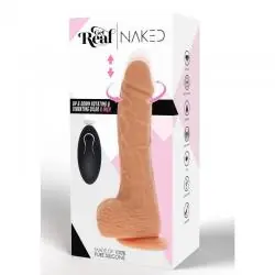 Get real - dildo vibrador rotador up&down natural