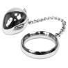 Metalhard cock ring 40mm  + cadena con bola metal - 2