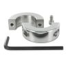 Metal Hard anilla para testículos 20 mm, abierta con tornillo y llave allen