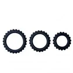 Baile titan set 3pcs cock ring black 2.8 + 2.4 + 1.9 cm