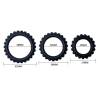 Baile  titan set 3pcs cock ring black 2.8 + 2.4 + 1.9 cm - 4
